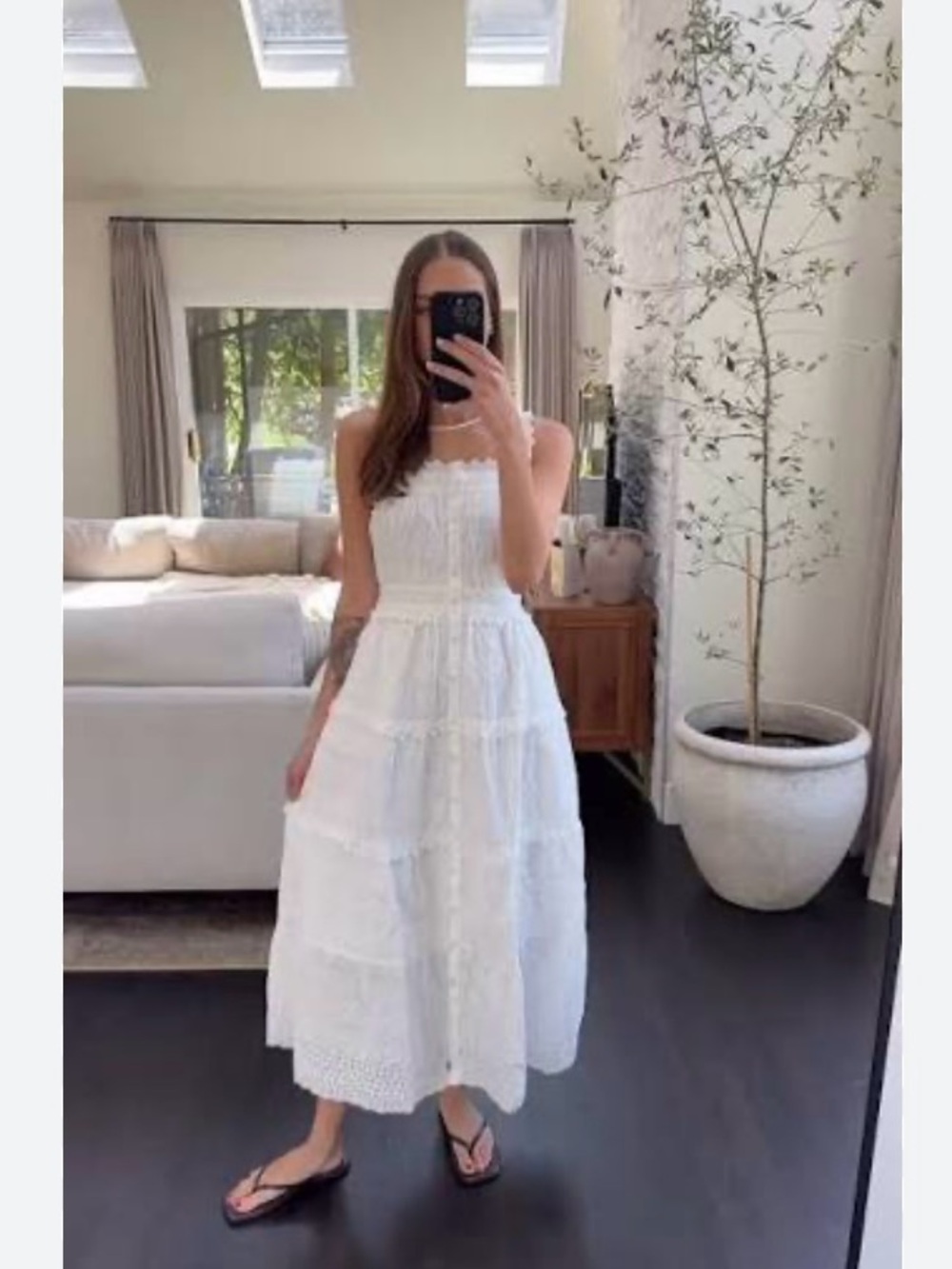 Gap x Doen Eyelet Midi Dress - Picture 9 of 9